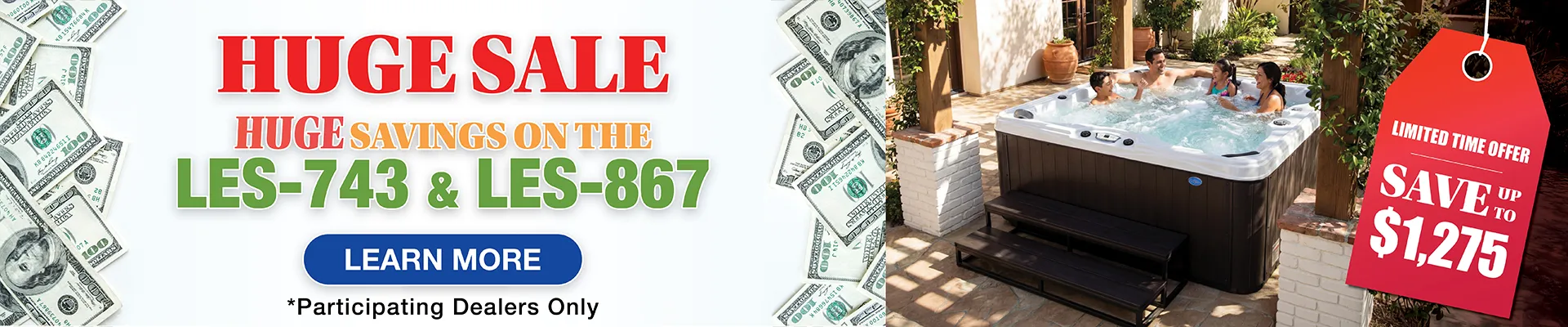 Calspas hot tub being used in a family setting - Davie